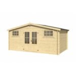 Abri de jardin Boston 14 m² en bois massif 28 mm – Image 6