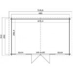 Abri de jardin Boston 14 m² en bois massif 28 mm – Image 4