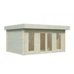 PALMAKO Abri de jardin Bret 14.8 m² avec plancher en bois massif 44 mm