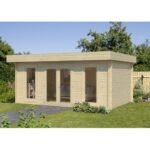 PALMAKO Abri de jardin Bret 19.9 m² avec plancher en bois massif 44 mm – Image 2