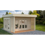 PALMAKO Abri de jardin CAROLINE 10.2 m² en bois massif 44 mm – Image 2