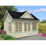 PALMAKO Abri de jardin Claudia 11.5 m² avec plancher en bois massif 34 mm – Image 2