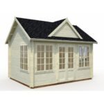 PALMAKO Abri de jardin Claudia 11.5 m² avec plancher en bois massif 34 mm