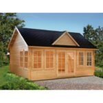 PALMAKO Abri de jardin Claudia 19.4 m² habitable avec plancher en bois massif 44 mm – Image 2
