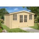 Abri de jardin Dallas 11 m² en bois massif 28 mm
