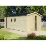 PALMAKO Abri de jardin Dan 14.7 m² avec plancher – Image 2