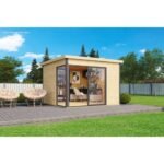 Abri de jardin Domeo 1 Plus 9 m² en bois massif 44 mm – Image 2