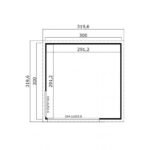 Abri de jardin Domeo 1 Plus 9 m² en bois massif 44 mm – Image 6