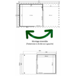 Abri de jardin Domeo 2 Plus 9m²+6m² auvent en bois massif 44 mm – Image 5