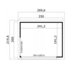 Abri de jardin Domeo Mini Plus 5 m² en bois massif 44 mm – Image 5