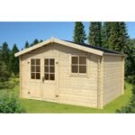 Abri de jardin Ebro B 10.8 m² en bois massif 28 mm