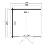 Abri de jardin Ebro B 10.8 m² en bois massif 28 mm – Image 4