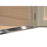 PALMAKO Abri de jardin Ella 13.1 m² + avancée de 3.9 m² en bois massif 28 mm – Image 7