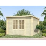 PALMAKO Abri de jardin Ella 8.7 m² en bois massif 28 mm – Image 2