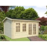 PALMAKO Abri de jardin Iris 11.1 m² avec plancher en bois massif 44 mm – Image 2
