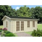 PALMAKO Abri de jardin Iris 19.1 m² avec plancher en bois massif 44 mm – Image 2