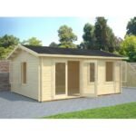 PALMAKO Abri de jardin Iris 19.1 m² avec plancher en bois massif 44 mm