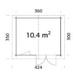 PALMAKO Abri de jardin Klara 10.4 m² en bois massif 28 mm – Image 8