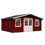 PALMAKO Abri de jardin Klara 17 m² en bois massif 28 mm – Image 2