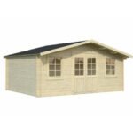 PALMAKO Abri de jardin Klara 17 m² en bois massif 28 mm – Image 4