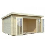 PALMAKO Abri de jardin Lea 14.2 m² en bois massif 44 mm – Image 4