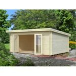 PALMAKO Abri de jardin Lea 19.4 m² en bois massif 44 mm – Image 2