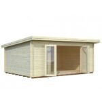 PALMAKO Abri de jardin Lea 19.4 m² en bois massif 44 mm