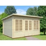 PALMAKO Abri de jardin Lisa 11.5 m² en bois massif 34 mm – Image 2