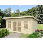 PALMAKO Abri de jardin Lisa 14.2 m² en bois massif 44 mm – Image 2