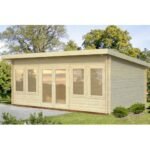PALMAKO Abri de jardin Lisa 19.4 m² en bois massif 44 mm