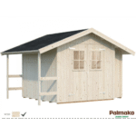 PALMAKO Abri de jardin Marcus 6.5 m² + appentis en bois massif 16 mm – Image 2