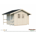 PALMAKO Abri de jardin Marcus 6.5 m² + appentis en bois massif 16 mm – Image 4