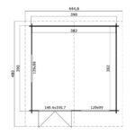 Abri de jardin Norderney 15.2 m² au choix avec plancher inclus – Image 4