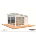 PALMAKO Abri de jardin Nova 13 m² en bois massif 88 mm – Image 2