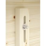 Abri de jardin Pila 15.2 m² en bois massif 28 mm - Gamme White Wood – Image 6