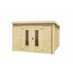 Abri de jardin Sacramento 8.5 m² bois massif 28 mm – Image 2