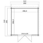 Abri de jardin Sacramento 8.5 m² bois massif 28 mm – Image 4