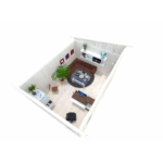 PALMAKO Abri de jardin Simone 13.6 m² en bois massif 88 mm