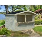 PALMAKO Abri de jardin Stella 8.2 m² style buvette en bois massif 16 mm – Image 2