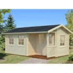 PALMAKO Abri de jardin Susanna 16.4 m² avec plancher en bois massif 44 mm – Image 2