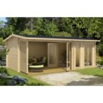 Abri de jardin Torquay 21.6 m² en bois massif 44 mm – Image 2