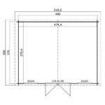 Abri de jardin Washington 18 m² en bois massif 28 mm – Image 4