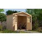 Abri de jardin WEKA 218 de 4.9 m² au choix en bois massif 28 mm – Image 2