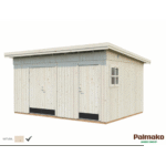 PALMAKO Abri de rangement Kalle 13.5 m² avec plancher et deux compartiments – Image 2