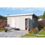 PALMAKO Abri de rangement Kalle 13.5 m² avec plancher et deux compartiments – Image 4