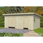PALMAKO Abri de rangement Kalle 16.9 m² avec plancher et deux compartiments – Image 2