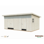 PALMAKO Abri de rangement Kalle 16.9 m² avec plancher et deux compartiments