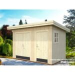 PALMAKO Abri de rangement Kalle 6.6 m² avec plancher et deux compartiments – Image 2