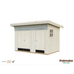 PALMAKO Abri de rangement Kalle 6.6 m² avec plancher et deux compartiments