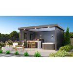 Auvent de jardin Singolo 4836 + 2 fenêtres - Anthracite